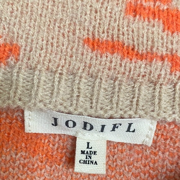 JODIFL Beige and Orange Patterned Sweater - Picture 2 of 5